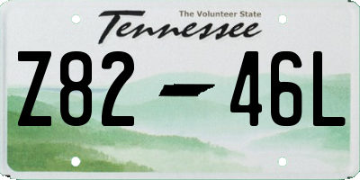 TN license plate Z8246L