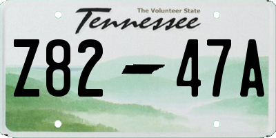 TN license plate Z8247A