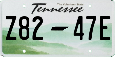 TN license plate Z8247E