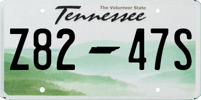 TN license plate Z8247S