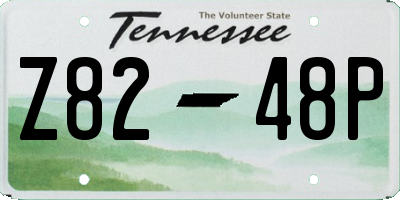 TN license plate Z8248P