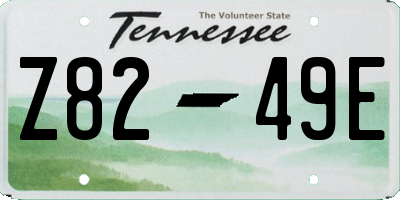 TN license plate Z8249E