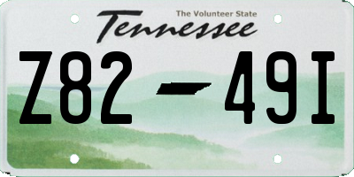 TN license plate Z8249I