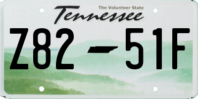 TN license plate Z8251F