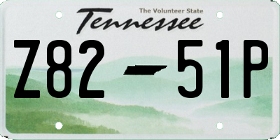 TN license plate Z8251P