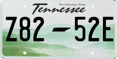 TN license plate Z8252E