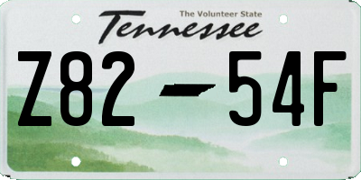 TN license plate Z8254F