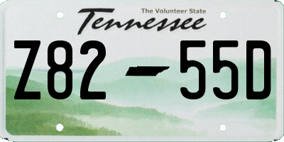 TN license plate Z8255D
