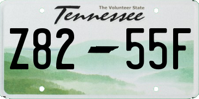 TN license plate Z8255F