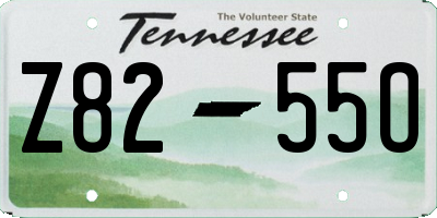 TN license plate Z8255O