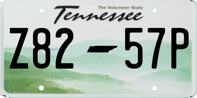 TN license plate Z8257P