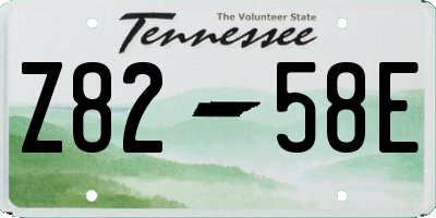 TN license plate Z8258E