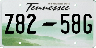 TN license plate Z8258G