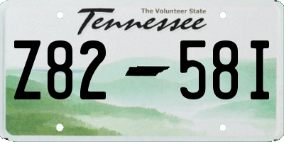 TN license plate Z8258I