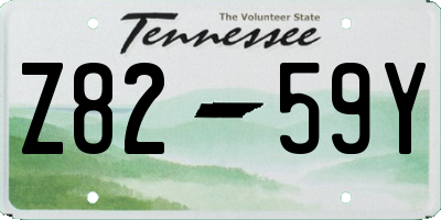 TN license plate Z8259Y