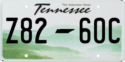 TN license plate Z8260C