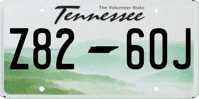 TN license plate Z8260J