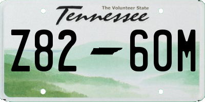 TN license plate Z8260M
