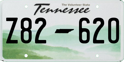TN license plate Z8262O