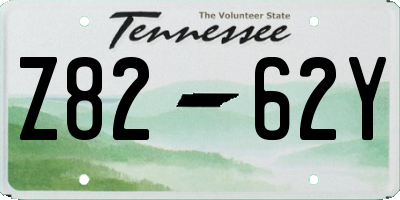 TN license plate Z8262Y