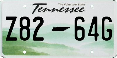 TN license plate Z8264G