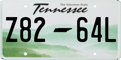 TN license plate Z8264L