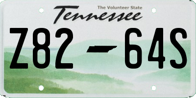 TN license plate Z8264S