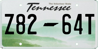 TN license plate Z8264T