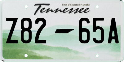 TN license plate Z8265A
