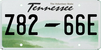 TN license plate Z8266E