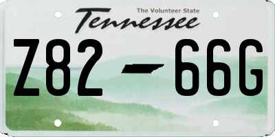 TN license plate Z8266G