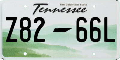 TN license plate Z8266L