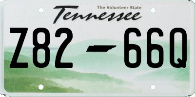 TN license plate Z8266Q