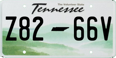 TN license plate Z8266V