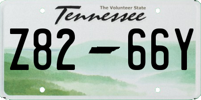 TN license plate Z8266Y