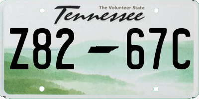 TN license plate Z8267C