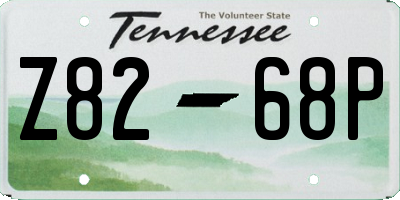 TN license plate Z8268P