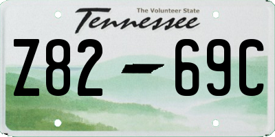 TN license plate Z8269C