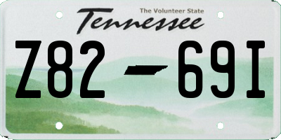 TN license plate Z8269I