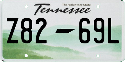 TN license plate Z8269L