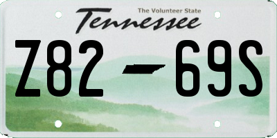 TN license plate Z8269S
