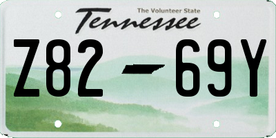 TN license plate Z8269Y