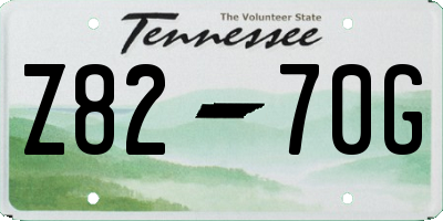 TN license plate Z8270G