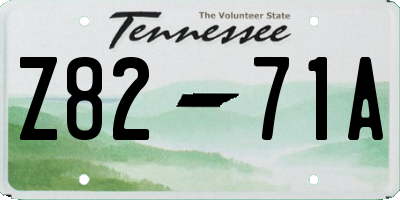 TN license plate Z8271A