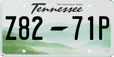 TN license plate Z8271P