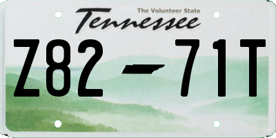 TN license plate Z8271T
