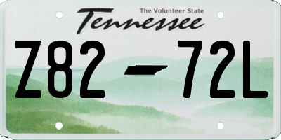 TN license plate Z8272L