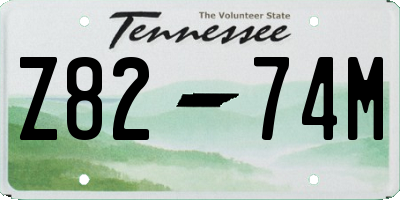 TN license plate Z8274M