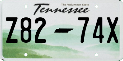 TN license plate Z8274X