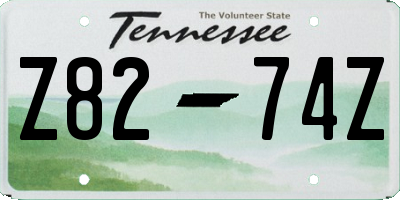 TN license plate Z8274Z